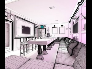 party bar ktv sauna design complete 117 3D Model