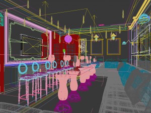 party bar ktv sauna design complete 117 3D Model