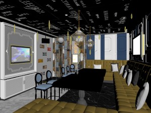 party bar ktv sauna design complete 119 3D 모델
