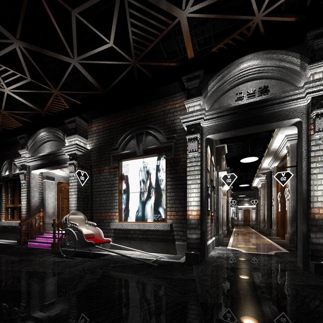 party bar ktv sauna design complete 123 Modelo 3D .c4d .max .obj .3ds .fbx .stl .blend 