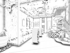 party bar ktv sauna design complete 126 3D Model