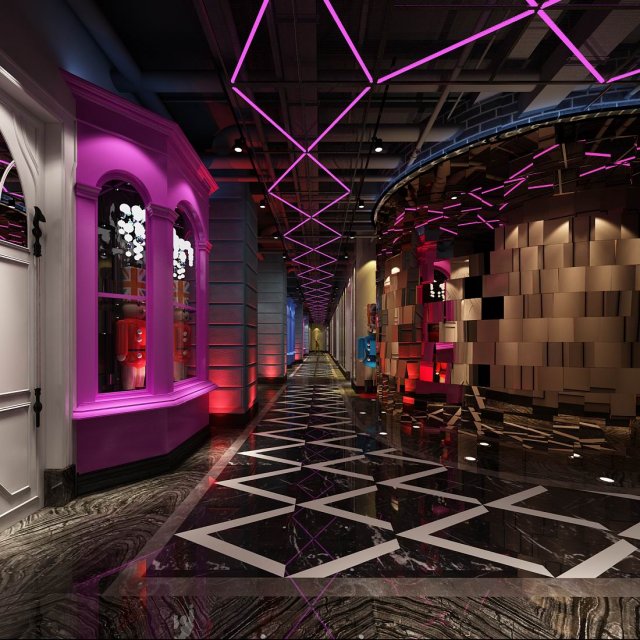 party bar ktv sauna design complete 127 3D Model .c4d .max .obj .3ds .fbx .stl .blend