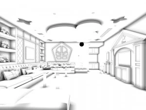 party bar ktv sauna design complete 134 3D Model