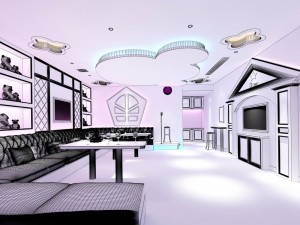 party bar ktv sauna design complete 134 Modèle 3D