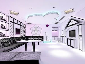party bar ktv sauna design complete 134 3D Model