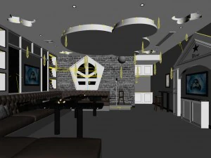 party bar ktv sauna design complete 134 3D Model