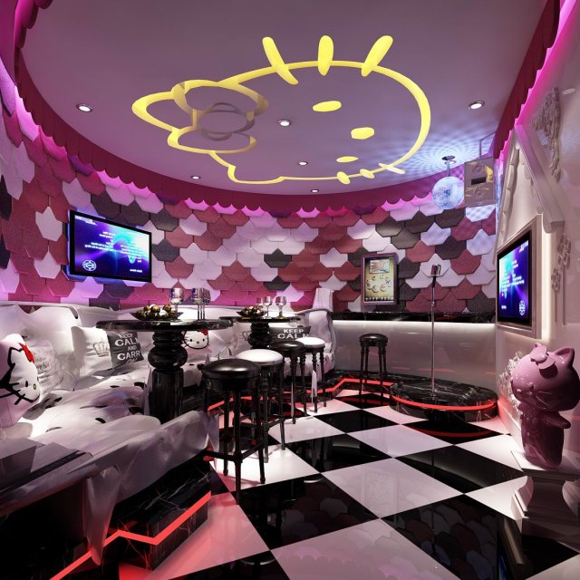 party bar ktv sauna design complete 135 3Dモデル .c4d .max .obj .3ds .fbx .stl .blend 