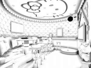 party bar ktv sauna design complete 135 3D Model