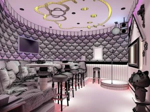 party bar ktv sauna design complete 135 3D Model