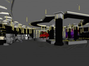 party bar ktv sauna design complete 138 Modello 3D