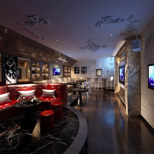party bar ktv sauna design complete 141 3D Model .c4d .max .obj .3ds .fbx .stl .blend 