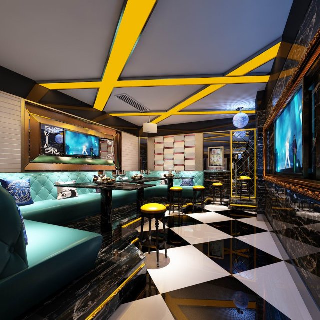 party bar ktv sauna design complete 142 3D Model .c4d .max .obj .3ds .fbx .stl .blend 