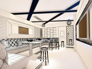 party bar ktv sauna design complete 142 3D Model