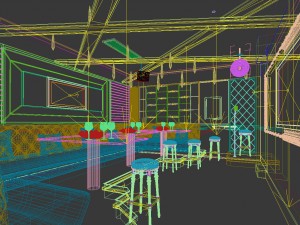 party bar ktv sauna design complete 142 3D Model