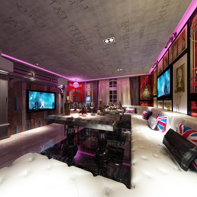 party bar ktv sauna design complete 143 3D मॉडल .c4d .max .obj .3ds .fbx .stl .blend 