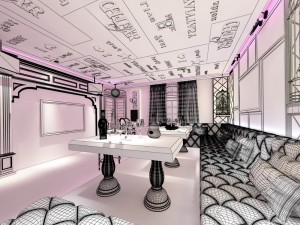 party bar ktv sauna design complete 143 3D मॉडल