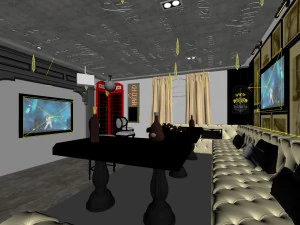 party bar ktv sauna design complete 143 3D Model