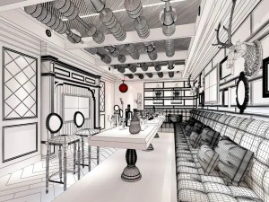 party bar ktv sauna design complete 144 3D Model
