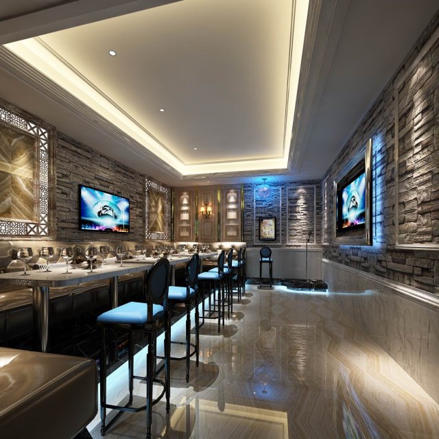 party bar ktv sauna design complete 145 3D मॉडल .c4d .max .obj .3ds .fbx .stl .blend 