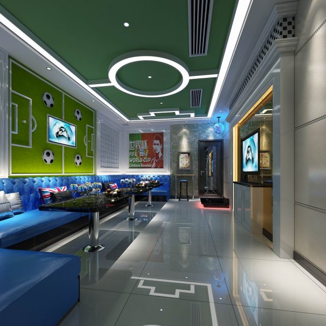 party bar ktv sauna design complete 148 Modèle 3D .c4d .max .obj .3ds .fbx .stl .blend 