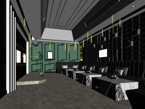 party bar ktv sauna design complete 149 3D Model