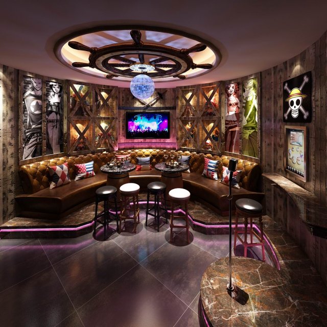 party bar ktv sauna design complete 151 Model 3D .c4d .max .obj .3ds .fbx .stl .blend 