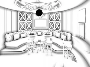 party bar ktv sauna design complete 151 3D Model