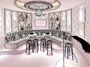 party bar ktv sauna design complete 151 3D Model