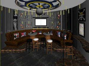 party bar ktv sauna design complete 151 3D Model