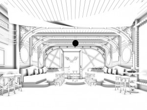 party bar ktv sauna design complete 152 3D Model