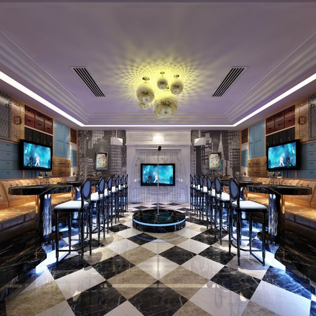 party bar ktv sauna design complete 153 3D 모델 .c4d .max .obj .3ds .fbx .stl .blend 