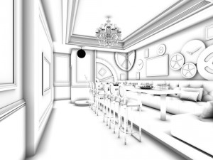 party bar ktv sauna design complete 154 3D Model