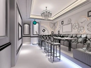 party bar ktv sauna design complete 154 3D Model