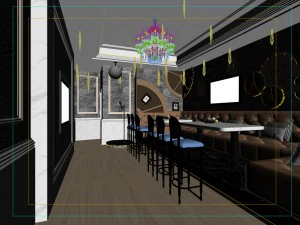 party bar ktv sauna design complete 154 3D Model