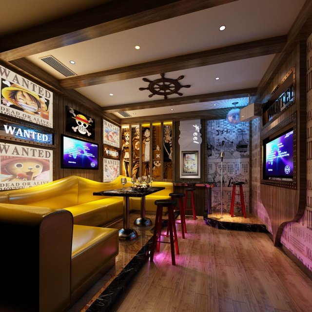 party bar ktv sauna design complete 155 3D Model .c4d .max .obj .3ds .fbx .stl .blend 