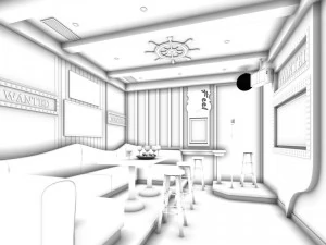 party bar ktv sauna design complete 155 3D Model