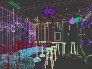 party bar ktv sauna design complete 155 3D Model
