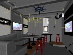 party bar ktv sauna design complete 155 3D Model