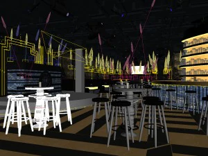 party bar ktv sauna design complete 156 3D Model