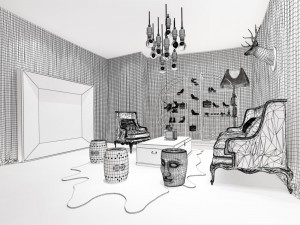party bar ktv sauna design complete 158 Modello 3D