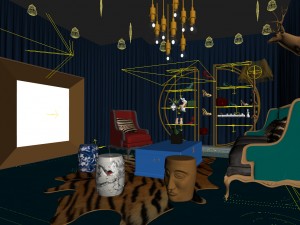 party bar ktv sauna design complete 158 Modello 3D