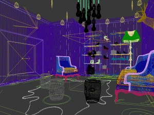 party bar ktv sauna design complete 158 Modello 3D