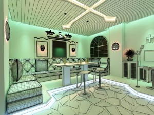 party bar ktv sauna design complete 165 Modèle 3D
