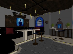 party bar ktv sauna design complete 165 Modèle 3D