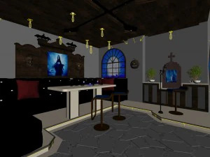 party bar ktv sauna design complete 165 3D Model