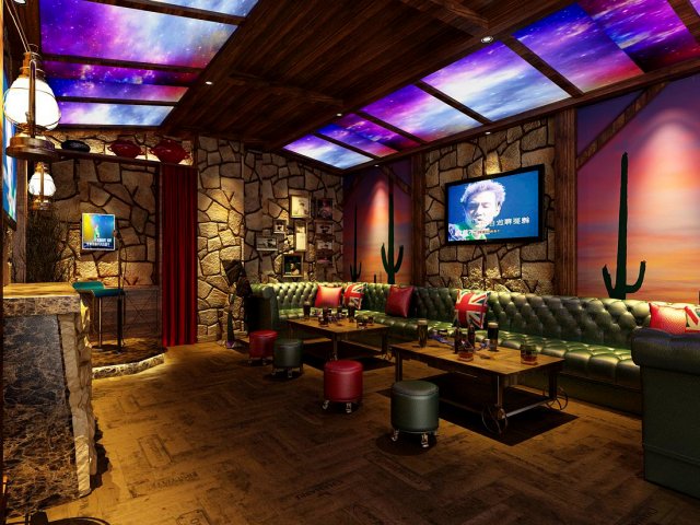 party bar ktv sauna design complete 166 3D 模型 .c4d .max .obj .3ds .fbx .stl .blend