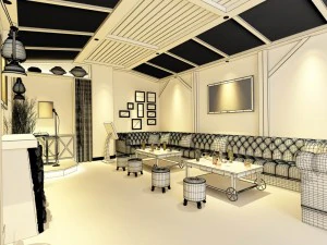 party bar ktv sauna design complete 166 3D Model
