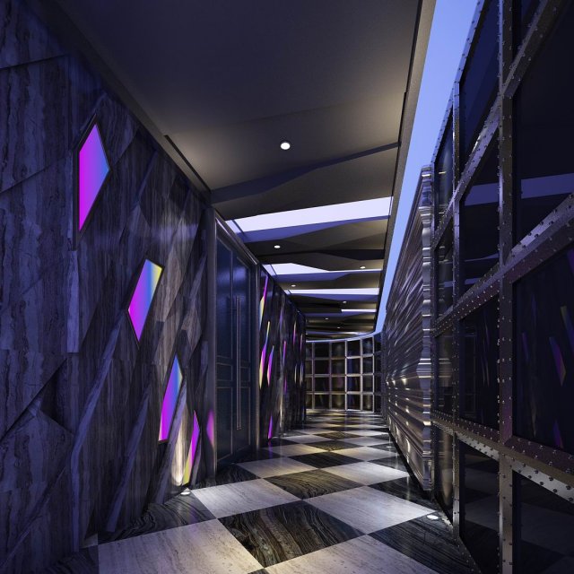 party bar ktv sauna design complete 168 3D 模型 .c4d .max .obj .3ds .fbx .stl .blend 