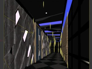party bar ktv sauna design complete 168 3D Model