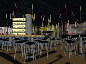party bar ktv sauna design complete 172 3D Model